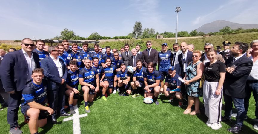 Risultati immagini per Inaugurato il campo di rugby di Boscotrecase